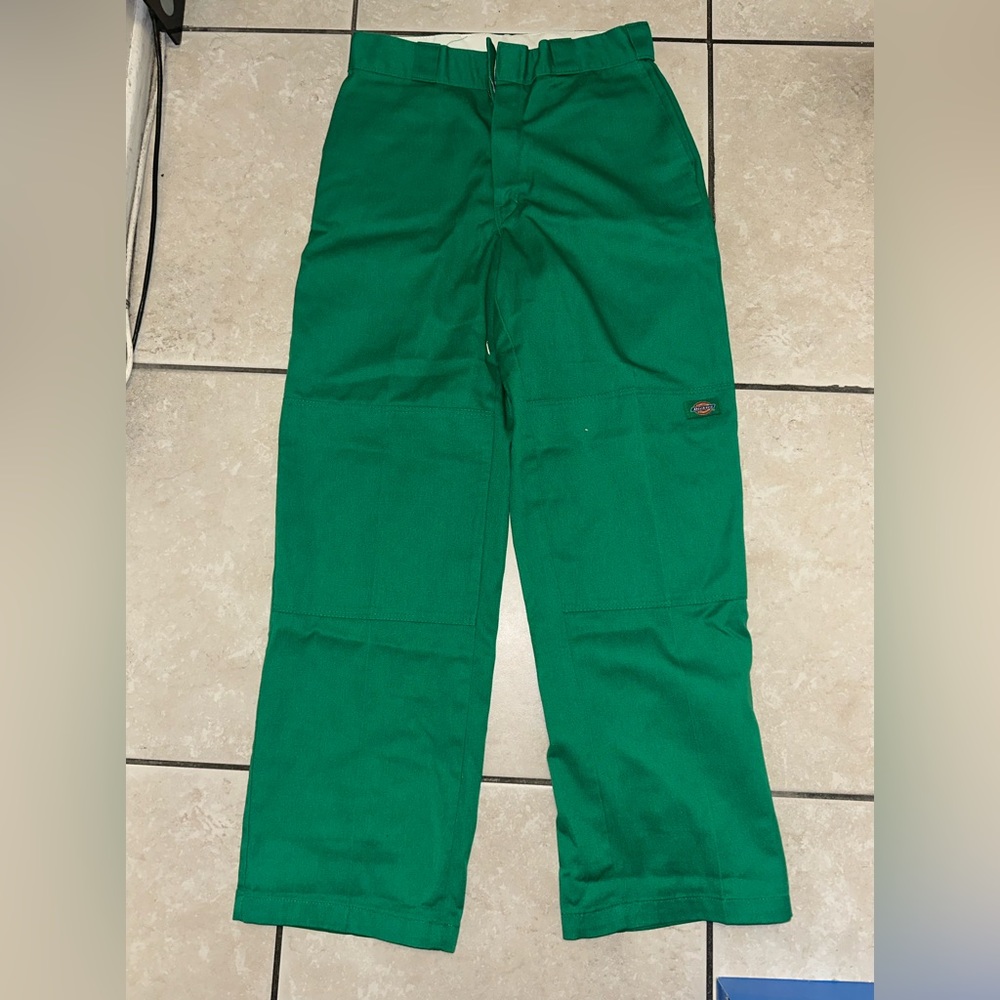 Green Double Knee Dickies